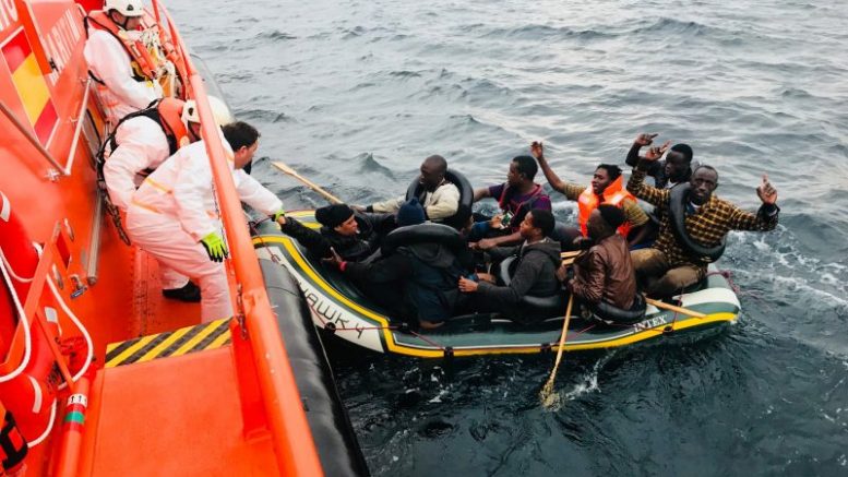 Seerettung - Afrikanische Migranten