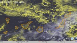 Satellit - Tiefdruckzone