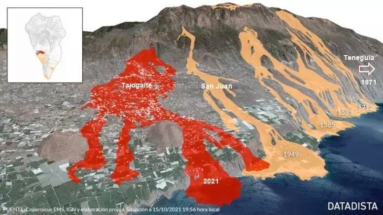 Vulkan Tajogaite Hitze und geothermische Aktivität auf La Palma
