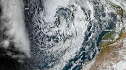 Das Tiefdruckgebiet liegt stabil vor La Palma