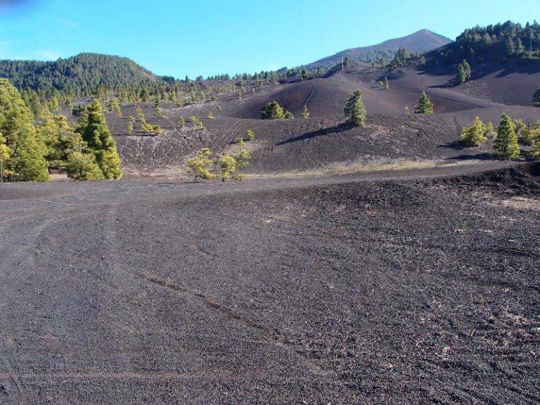 Wandern durch das Lavafeld der Llano del Jable