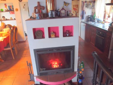 Mein Kaminofen spendet Wärme