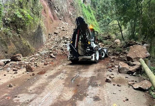 Verschüttete Wander- und Zufahrtswege im Norden von La Palma