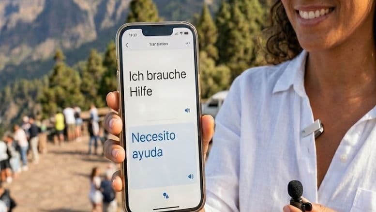 Handy mit Übersetzer Funktion