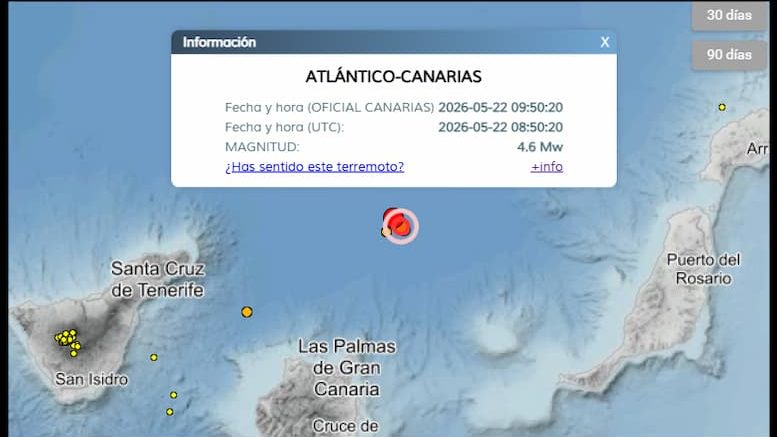 IGN Kanaren, Erdbeben Stärke 4,8, Seismizität Teneriffa, Involcan aktuelle Meldung