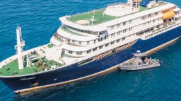 Kreuzfahrtschiffs MV Hondius vor den Kapverden
