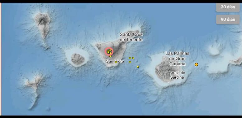Erdbeben Teneriffa Teide aktuell