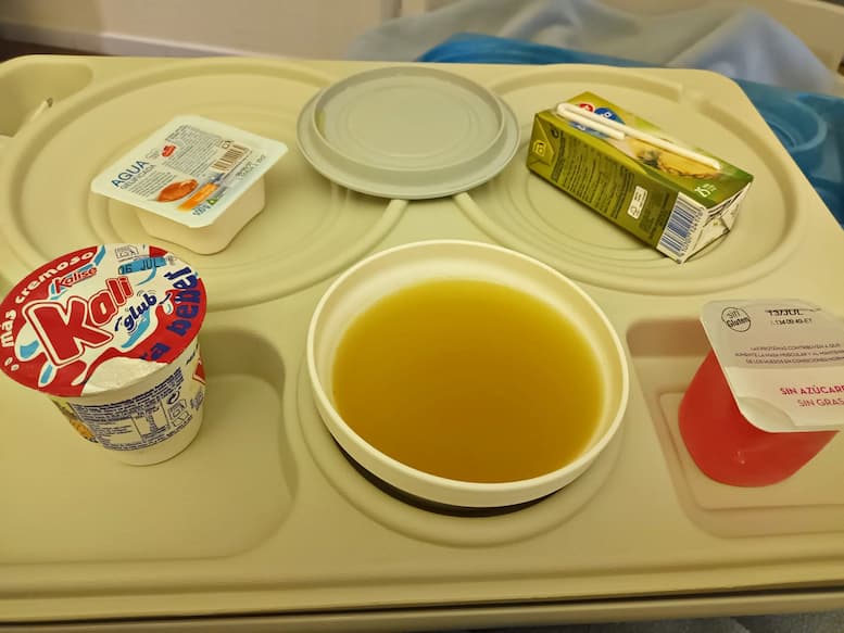 Das erste Abendessen im Hospital La Palma