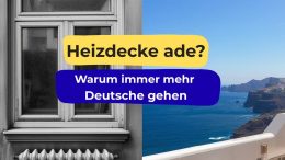 Sonnige Terrasse auf La Palma als Symbol für das Auswandern auf die Kanaren