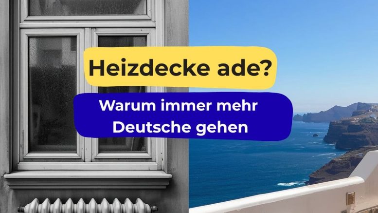 Sonnige Terrasse auf La Palma als Symbol für das Auswandern auf die Kanaren