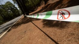Abgesperrte Waldwege wegen extremer Waldbrandgefahr auf La Palma