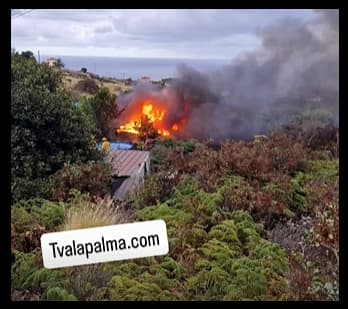 Feuer in Villa de Mazo