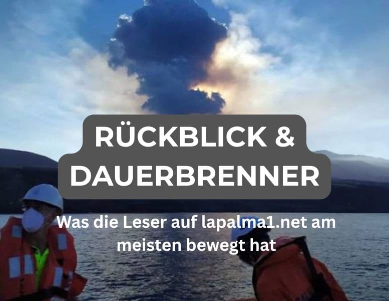 Aufsteigende Vulkanaschewolke über La Palma/ La Palma Themen