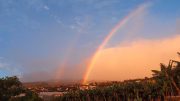 Wolken über der Cumbre/ Regenbogen und Sonnenschein