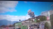 Der Beginn des Vulkanausbruch beobachtet von Süden/ Erfahrungen Vulkanausbruch La Palma