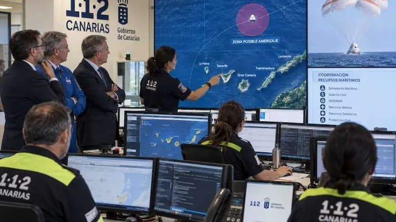 Das CECOES 112 Lagezentrum/ NASA CECOES 112 Kanaren