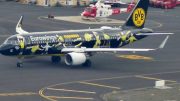 Flughafen La Palma mit bemaltem Eurowings-Flugzeug/ Flugplan La Palma Winter