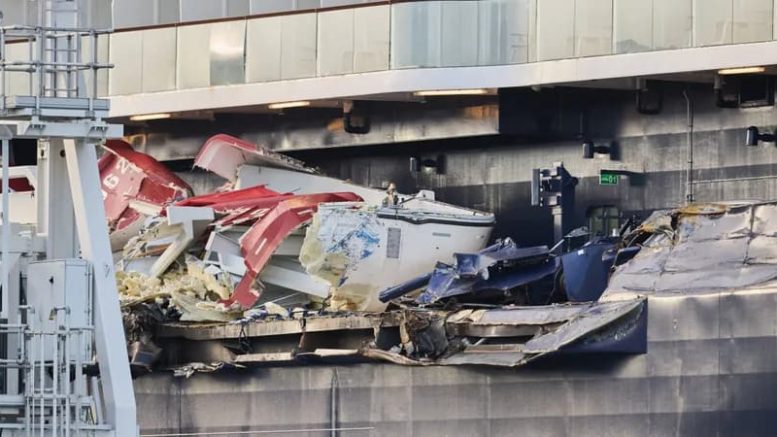 Crash der Mein Schiff 3 in Bremerhaven/ Mein Schiff 3 Kollision Bremerhaven