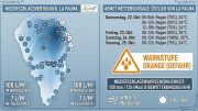Wetterkarte La Palma/ Unwetter La Palma Regen AEMET